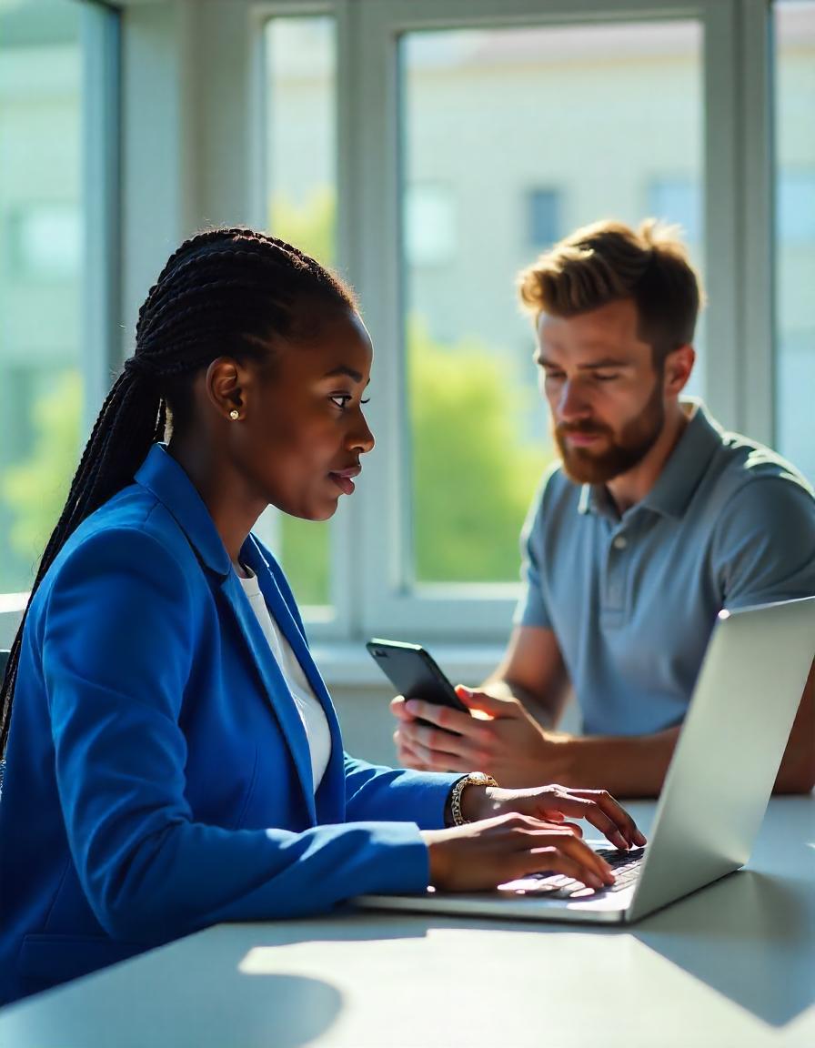 Personas con dispositivos móviles